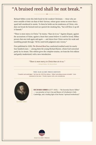 The Bruised Reed back cover, including ISBN barcode