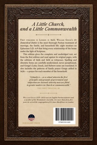 Of Domestical Duties back cover, including ISBN barcode area