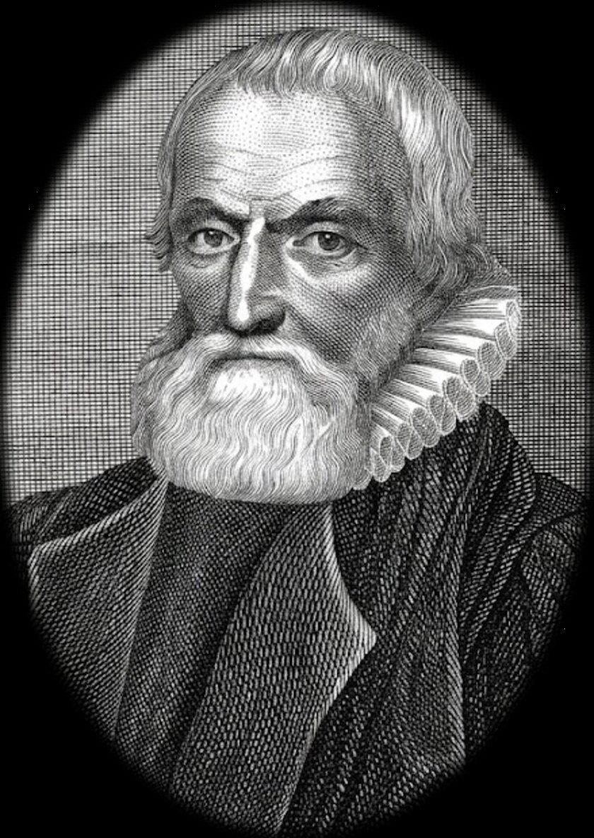 Engraved portrait of William Gouge, Puritan minister of St Anne Blackfriars